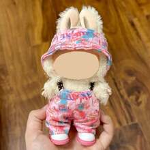 [Clothing Only, No Shoes] 17cm Labubu Clothes Suitable For 17cm Labobo Dolls, LBB Figures And Other Dolls That Can Wear Clothes. Labobo Graffiti Colorful Graffiti Set For Labubu