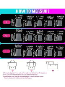 春夏鸭嘴造型手工Y2K时尚美甲贴纸，裸色、红色、棕色、法式美甲、豹纹、十字架、爱心图案可选，10片/套，3种尺寸可选，适合派对、婚礼和日常佩戴，包含工具包，是送给女性和女孩的绝佳美甲礼物，手工美甲贴片。 - 黑色 - 查看 5
