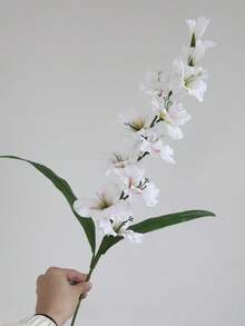 1pc New Calla Lily Artificial Flower, Vintage Silk Flower Decor For Dining Table, Living Room, Indoor - Multicolor - View 13