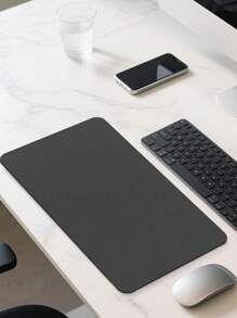 1 件 60 厘米/90 厘米电脑、笔记本电脑鼠标垫、耐热防水键盘垫、简约学生/办公桌面垫，用于保护桌面、书写、游戏配件、学校/办公用品、PU 皮革材质