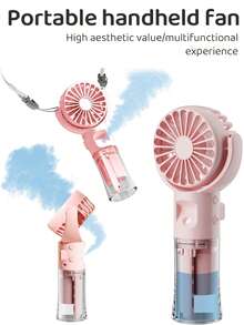 2025 New Mini Spray Handheld Fan, Portable Nano Water Replenisher Fan, Rechargeable Battery Mini Spray Fan,Men Women Travel Essentials Gift - Multicolor - View 12