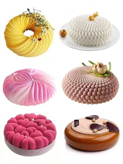 Nuovo stampo per torta mousse rotonda in silicone Stampi per cottura fai-da-te riutilizzabili per la panificazione domestica