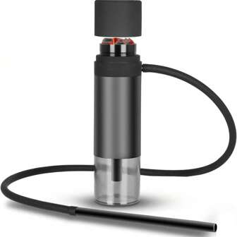 Portable Hookah Set, Single Hose Water Pipe, Multi-Purpose Hookah Bowls, Smoking Accessories, Wind Cover.Mini Hookah Shisha, Car Hookah, To Go Hookah Cup. Travel Hookah.Shisha Hookah.Hooka (Black) Boy Valentine Heart Women's Valentine
