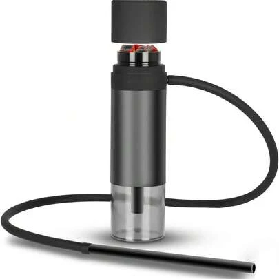 Portable Hookah Set, Single Hose Water Pipe, Multi-Purpose Hookah Bowls, Smoking Accessories, Wind Cover.Mini Hookah Shisha, Car Hookah, To Go Hookah Cup. Travel Hookah.Shisha Hookah.Hooka (Black) Boy Valentine Heart Women's Valentine