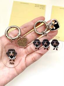 1pc Customized Photo Keychain, Acrylic Pet Photo Keychain, Personalized Photo Gift, Unique Gift For Boyfriend/Girlfriend, Husband/Wife, Dad/Mom, Valentine's Day, Birthday, Youth Anniversary, Father's Day, Mother's Day, Couple Gift, Customized Photo Keychain | Personalized Keychain | Anniversary Gift | Gift For Him | Gift For Her | Christmas Gift | Customized Logo Keychain