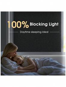 1 Roll Of 100% Blackout Frosted Glass Window Film, Glass Sticker Insulation Film, Sunscreen Privacy Protection Film, UV Blocking Sunshade Film, Home Use Anti-Peeping Modern Holographic Window Stickers, Suitable For Indoor Family Office Kitchen Decoration, Enhancing Privacy And Comfort, Home Decor - Multicolor - View 3