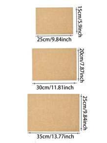 50 Pcs Unbleached Parchment Paper Baking Sheets, Precut Non-Stick Parchment Paper For Baking, Grilling, Air Fryer, Steaming Sheets Unbleached Parchment Sheets For Bread Cup Cake Cookie And More