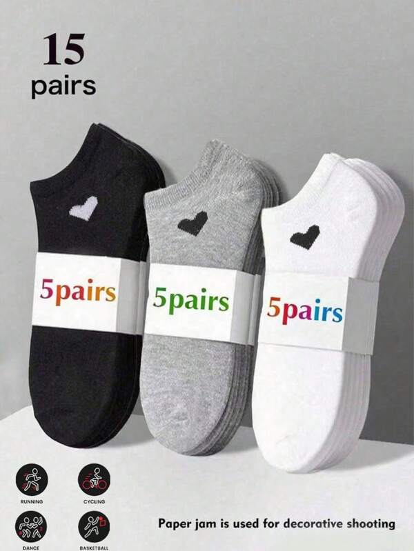 1/3/6/9/15 paires Chaussettes basses invisibles pour femmes et hommes, coupe-bas, cheville courte, anti-dérapante, athlétique, de course, fantaisie, décontractée, doublure invisible