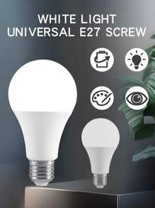4个/6个/8个/12个 E27 12W LED灯泡，6500K冷白光，1200流明超亮灯泡，适用于客厅、厨房、卧室和办公室
