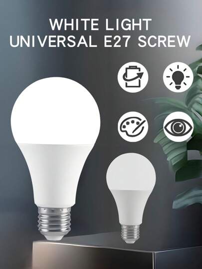 4个/6个/8个/12个 E27 12W LED灯泡，6500K冷白光，1200流明超亮灯泡，适用于客厅、厨房、卧室和办公室