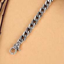 1 Piece Rotatable Fashion Bracelet, Timeless Vintage Design, Bold And Cool Style, Suitable For Both Men And Women, Precious Jewelry, Perfect Gift For Holidays - Bạc - Xem 8