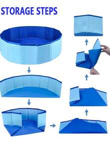 Spezieller faltbarer Haustier-Badewannen-Hund, Badewannen-Brunnen, Schwimmbad, Vogel-Badewanne, Katzensandpool, Katzenspielzeug, Spielzeuge, Eingangssäuberungswerkzeuge, temporärer Fischteich, Schildkröten- und Geflügel-Badewanne, Futterspender, Enten-Spielpool, Haustier-Reinigungswasserbecken, geeignet für Hof, Garten, Reise, Urlaub, vielseitig einsetzbar, ideal für Sommerschenke