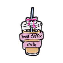 咖啡色珐琅别针 翻领别针 背包上的徽章 女士胸针 衣服礼物 珠宝 时尚配饰 - NR12278 - 查看 8