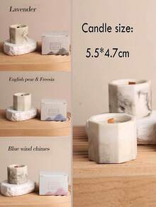 1pc Nordic-Style Scented Candle, Marble Wax, Suitable For Soy Candles, Candle Centerpiece, Winter Gift, Aromatherapy Candle, Candles Home Decoration, Christmas,Birthday Candles