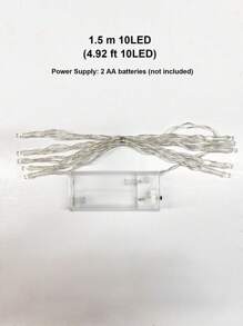 20/40/80 LED 仙女灯，稳定和闪烁的萤火虫灯，情人节浪漫装饰灯，由 3 节 AA 电池供电（不包括在内），便携，适用于户外露营、野餐、音乐节、婚礼、花园和室内装饰