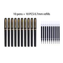 10pcs Bullet Tip Large Capacity Signature Pens, Suitable For Business, Office, Student Calligraphy Practice, Ideal Gift For Friends Back To School - Multicolor - View 17