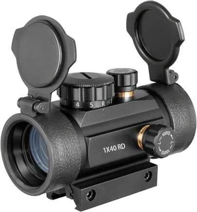 Mira de ponto vermelho Airsoft Cbc 1x40 para trilho de 11 mm