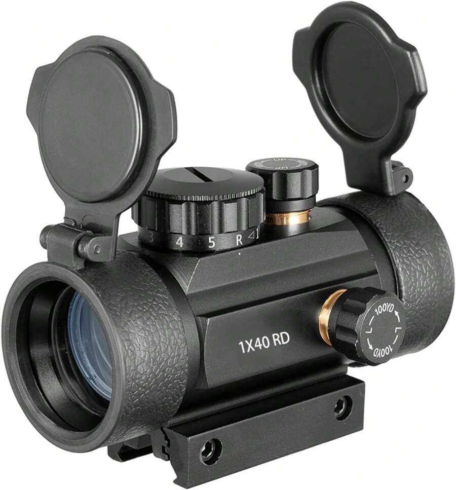 Airsoft Cbc 1x40 Red Dot Sight For 11mm Rail - 黑色 - 查看 1