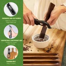 Swivel Vegetable Peeler, Potato Peeler With Blemish Remover, Veggie Peeler With Sharp Stainless Steel Blades, Fruit Peeler With Comfortable Handle For Kitchen - 黑色 - 查看 5