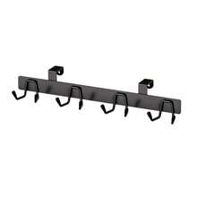 1pc Cabinet/Door Hanging Hook, Magnetic Hook Holder, No Drilling Required, Black/White, Metal Iron, Kitchen Cookware Utensil Organizer (Spoon, Spatula Hanger), All Season