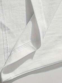 Men's Minimalist  Cotton Tee - '$' Symbol With Winking Eye & Frown Mouth For Urban Streetwear Style, Suitable For Men And Women, The Best Gift For Summer Casual Short Sleeved T-Shirt - 白色 - 查看 4