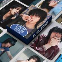 30 قطعة/92 قطعة (60 بطاقة + 32 ملصق)/124 قطعة (60 بطاقة + 64 ملصق) مجموعة بانقتان سونيونغدان كي بوب هولوغرافي مزدوجة الوجه - RM، Jin، J-Hope، Jimin، V، وبطاقات LOMO مجموعة صندوق، تشمل مجموعات بطاقات المشاهير وفرق البوب والعرض، بضاعة متوفرة