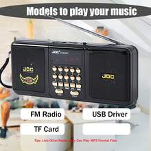 SENBOWE 便携式收音机，FM/USB/卡模式，音量调节旋钮，高品质无线扬声器，桌面收音机，3.5 毫米耳机插孔，适合露营、骑自行车、聚会、礼物，HIFI 音质，便携式防丢失挂绳 1200mAh - 彩色 - 查看 6