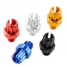 2 piezas Tornillos de ajuste de la palanca de freno de bicicleta con tuercas de palanca de freno entrelazadas M10, tornillos de ajuste de la palanca de freno de bicicleta de montaña, material de aleación de aluminio - El mejor regalo para entusiastas del ciclismo