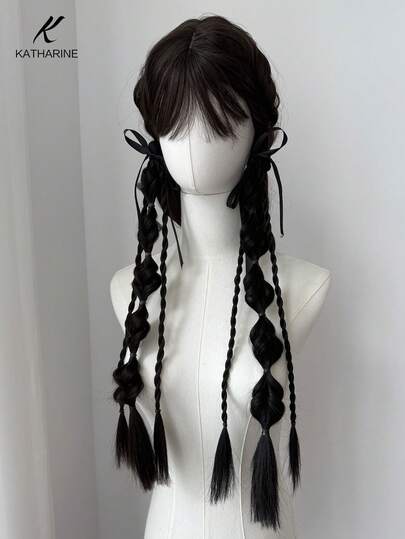 Bubble Ponytail Catwalk Photography Ponytail 1pc New Chinese Ponytail Female Synthetic Black And Brown Hair Accessories