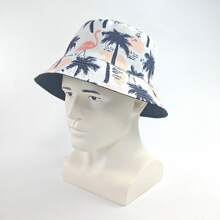 1pc Reversible Paisley Print Bucket Hat, Polyester Bohemian Style Unisex Cap Suitable For Spring, Summer And Autumn