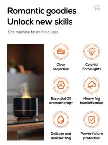 ViSSKO Umidificador de Aroma Céu Estrelado para Quarto - Modo Nebuloso Lento/Rápido, Tanque de 200ml