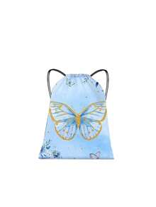 1 قطعة حقيبة سحاب بنمط فراشة جميلة، هذه الحقيبة الظهر مناسبة للاستخدام اليومي للبنات والأولاد والمراهقين، بما في ذلك الخروج والسفر والرياضة والسباحة والتنزه وغيرها من الرياضات الخارجية. مناسبة لمناسبات مختلفة مثل عيد الميلاد وعيد الشكر