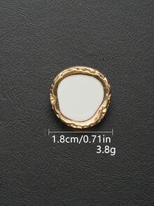 10 قطعة/مجموعة أزرار معدنية ذات ملمس مطرقة غير متماثل بطراز قديم، مناسبة للمعاطف والسترات والبدل والأزياء الرسمية، ويمكن استخدامها كأزرار زخرفية مخيطة باليد. مناسبة للملابس والأحذية والحقائب وصناديق الهدايا والإكسسوارات المجوهرة DIY، متوفرة بألوان وأحجام متعددة