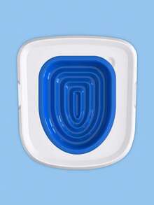 1 pieza Inodoro plegable cerrado para gatos de ABS con asiento de entrenamiento