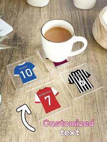 Personalised Football Shirt Coaster, Football Gifts, Daddy Coaster, Coaster, Father's Day Gifts, Daddy Grandad Gifts, Sport Gifts,Christmas Photos, Couple Photos, Pet Photos, Christmas Gifts,Multi-Functional,Ornamental,Reusable,Exquisite,Stylish,High-Quality,Colorful,Modern,Custom,Personalized,Unique,Ideal Gifts For Him,Ideal Gifts For Her,Boyfriend,Dad,Girlfriend,Mom,Family,Friends,Tea Room,Home,Garden,Office,For Anniversaries,For Valentine's Day,For Mother's Day,For Birthdays,For Father's Day,For Graduation,For Weddings,For Housewarming,Drinkware,Chic Design - Coasters - View 2