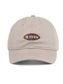 1pc Unisex BAWw Embroidered Baseball Cap Golf Dad Hat, Back To School Vintage Adjustable Washed Distressed Baseball Cap, Suitable For Baseball Games - Black - View 10