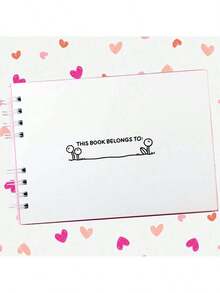 50-Sheet Holographic Hardcover Coloring Book + Double-Tip Marker Pen - Pink - View 5