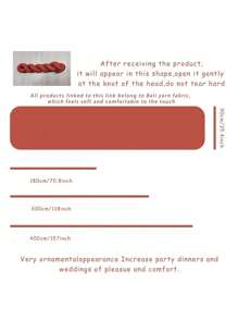 1 pieza Camino de mesa arrugado, Cubierta de mesa transparente de Bali, Mantel de gasa, Decoración rústica bohemia de otoño/invierno, Boda, Despedida de soltera, Fiesta festiva, Todo el año