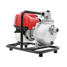 CNCEST Commercial Gasoline Engine Water Pump 4 Stroke 38CC 1 Inch Inlet Portable Gas-Powered Water Transfer Pump Air-Cooling Water Pump For Flood Gardening Irrigation - Silver & Red & Black - View 4