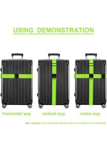 1pc Luggage Strap, Travel Baggage Suitcase Binding Strap, Cross Packing Belt Thickened Tiedown Strap For Travel Storage Bag,Makeup Bag,Cosmetic Bag,Vacation Organizer,Large Capacity Makeup Organizer Makeup Case, For Lipstick, Brush, Skincare, Mobile Phone, Coin, Small Items, For Home,Gift,Vacation And Festival Halloween Christmas Multifunctional Use Bag For School School Accessories School Stuff