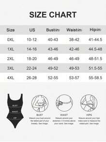 1 pieza Body para mujer de talla grande, body sin costuras y con espalda descubierta que estiliza, prenda interior sexy de vestido de verano