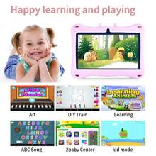 4GB RAM + 64GB ROM / Tableta de 7 pulgadas / Procesador Quad-Core 1.3GHz / Android 13 / Pantalla IPS HD 1280x800 / Cámara 2MP+5MP / Batería 4000mAh / WiFi, Control Parental, Educación, Juegos / Plástico ABS + Silicona, Tableta Educativa (Incluye: Caja de Empaque, Cable de Datos, Manual, OTG, Aguja para Tarjeta SIM)