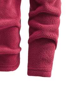 هودي مبطن حراري مزين بطرز حرفي للرجال، بسحاب، بأكمام طويلة، مناسب للسفر والعطلات والأنشطة الخارجية والتنقل اليومي في الربيع والخريف والشتاء