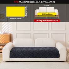 1PC Modern Minimalist Thickened Plush Jacquard Sofa Cushion – Anti-Slip Machine-Washable Winter Warm Sofa Cover, Fits 1/2/3/4-Seater Modular Sofas, Pet-Friendly Seat Pad