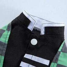 Japanese Anime Kimono Pet Halloween Cosplay Costume For Small/Medium Cats & Dogs Halloween Halloween Costumes - Green - View 10