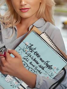 1pc Cute Cat & Book Design Zipper Pocket Book Cover - Comfortable Blue & Orange Design, Ideal For Paperback Book Covers, Perfect Gift For Book Lovers, Book Sleeve | Humorous Design | Zipper Closure, Book Sleeve - Baby Blue - View 5