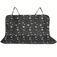 Capa protetora para assento de carro para animais de estimação à prova d'água, protetor para assento traseiro de carro para cães, acessórios de viagem de para cães e gatos, transportadora para animais de estimação, tapete para banco traseiro de carro. (130 cm x 110 cm, preto)