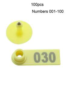 Goat Ear Tags Sheep Ear Tag Signs With Numbers 001-100 For Farm Animals Marker Supplies Livestock Ear Tag Pliers Applicator Control Device Metal Ear Thorn Tongs - Multicolor - View 17