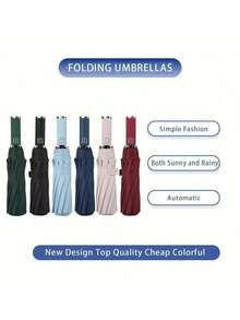 These Umbrellas Come In A Variety Of Fashionable Colors To Choose From, Ranging From Classic Black And Deep Green To Soft Light Blue And Pink, As Well As A Rich Chestnut Color. Their Minimalist And Stylish Appearance Makes Them The Ideal Accessory For Any Outfit. Whether You're Going To Work, Shopping, Or Enjoying Time Out, These Umbrellas Will Seamlessly Blend With Your Style.