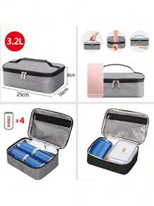 Insulated Lunch Bag Thermal Soft Leakproof Lunch Box Reusable Work Lunch Pail Cooler For Women Men Office Lunch Picnic